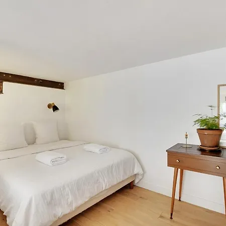 Bright Loft With Terrace - Belleville Appartement *