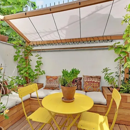 Bright Loft With Terrace - Belleville Apartment Paris