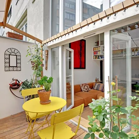 Bright Loft With Terrace - Belleville Apartment *